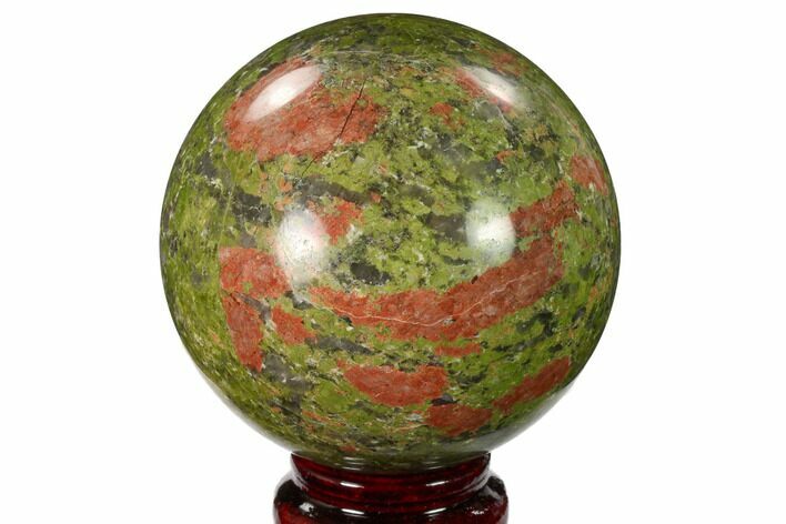 Polished Unakite Sphere - South Africa #151915